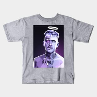 lil peep neon drawing style Kids T-Shirt